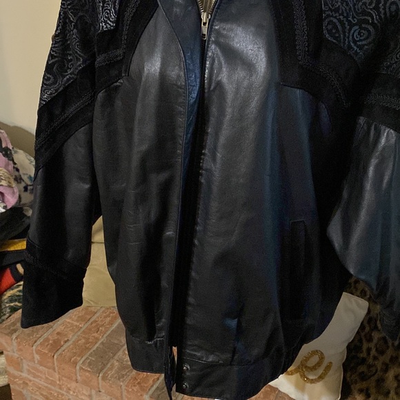 💥 COMINT | Vintage 80s Genuine Leather Jacket | Size: M - Picture 10 of 16